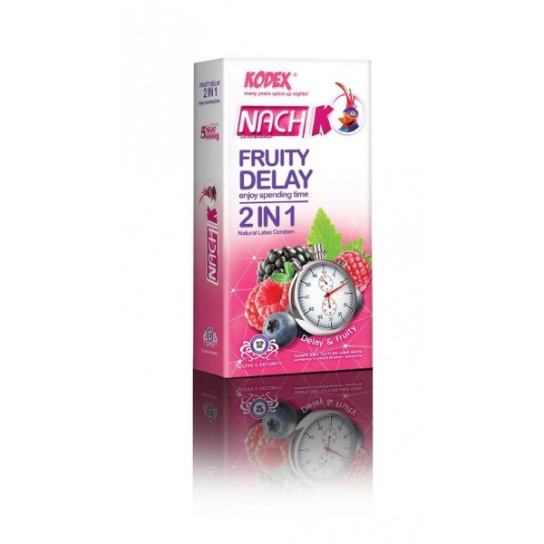 کاندوم کدکس تاخیری میوه ای Nach Kodex Fruity Delay