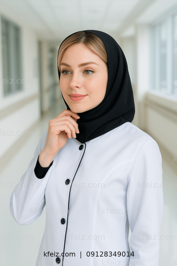 مقنعه فرم کارکنان هتل (رنگ بندی)