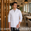لباس رستورانی مدل یقه انگلیسی آستین بلند