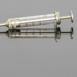 Metall-Glas-Spritze-2-cm³-ml-austauschbar-MLW-Injecta-Steinach سرنگ شیشه ای 5 سی سی ایده آل آمریکا تمام شیشه ای Glass Syringe, 5ml