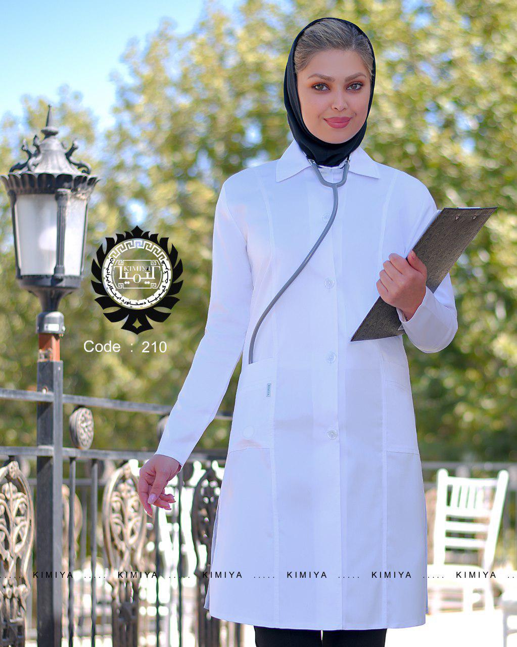 روپوش پزشکی بانوان مدل روناک (سایزبندی از 34 تا 48 )