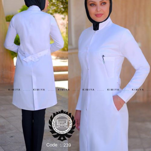 روپوش پزشکی بانوان مدل روژان (رنگ بندی) (سایزبندی از 34 تا 48 )