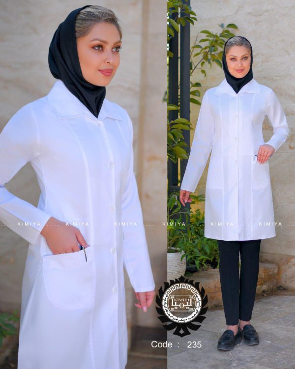 مدل تینا2 روپوش پزشکی زنانه مدل تینا | شیک، راحت و مناسب کلینیک