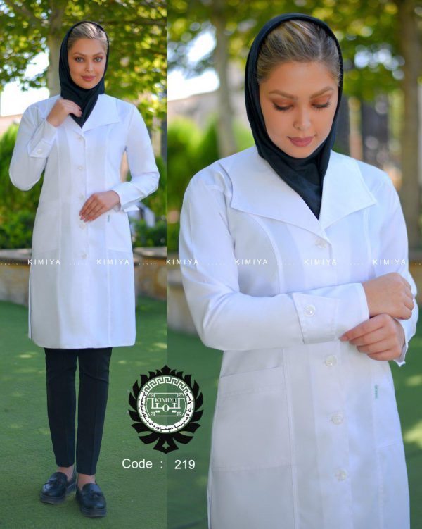 روپوش پزشکی بانوان مدل دلبری  (سایزبندی از 36تا 46)