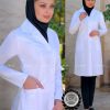 مدل نگین2 روپوش پزشکی زنانه مدل نگین | شیک، راحت و مناسب مطب