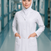 روپوش پزشکی زنانه ساده | شیک، راحت و مناسب مطب