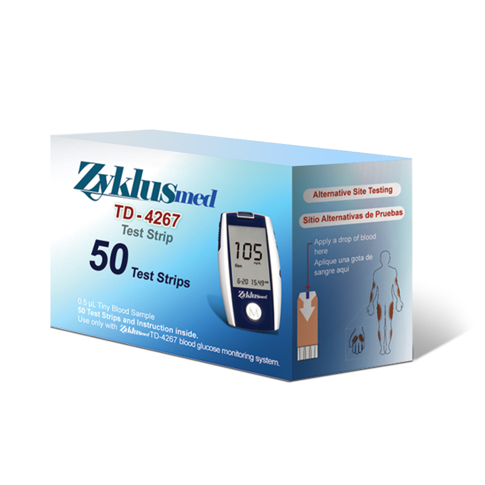نوار تست قند خون زیکلاس مد ۵۰ عددی ZYKLUSMED TEST STRIP
