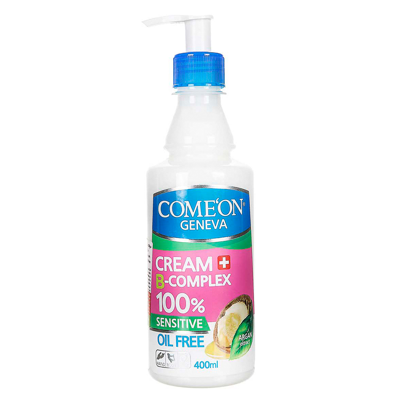 کرم مرطوب کننده B Complex کامان حاوی آرگان حجم 400 میل پمپی