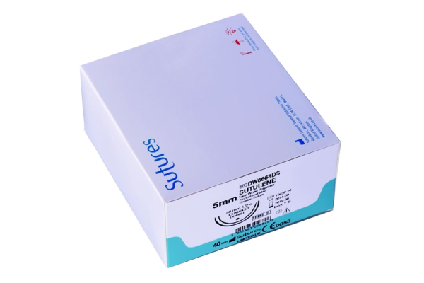 نخ جراحی سوچرز شیرودکا نخ شیرودکا سوچرز مرسلین تیپ ۵ راند بادید sutures SUTULENE DW6668DS 5mm 40cm