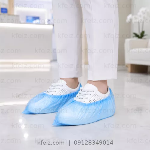 کاور کفش نایلون (3 میکرون) بسته 100 جفتی