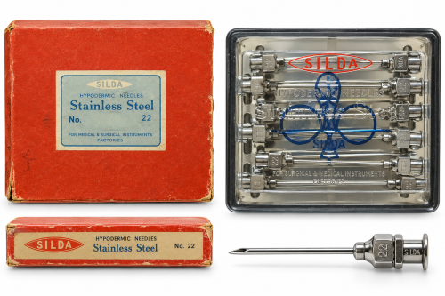 سرسوزن فلزی سیلدا SILDA سایز 22G استیل ضدزنگ بسته 12 عددی