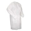 White-lab-coat روپوش یکبار مصرف سفید 30 گرم دکمه دار آستین کش دار