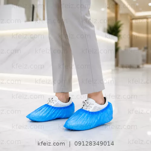 کاور کفش نایلون ضخیم (6 میکرون) بسته 25 جفتی