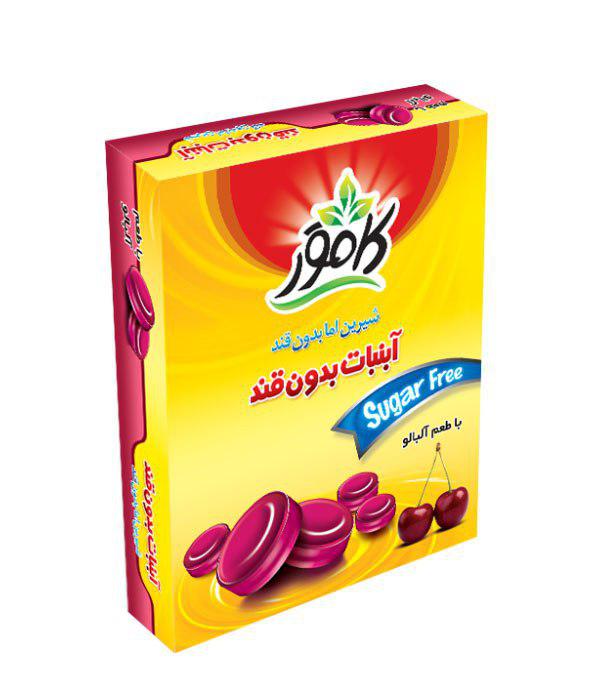 آبنبات بدون قند آلبالو کامور