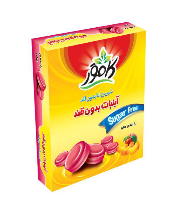 آبنبات بدون قند هلو کامور
