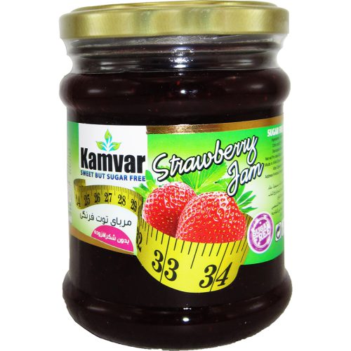 مربا توت فرنگی کامور (رژیمی بدون شکر)