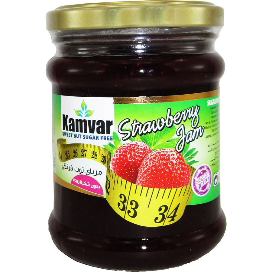 مربا توت فرنگی کامور (رژیمی بدون شکر)
