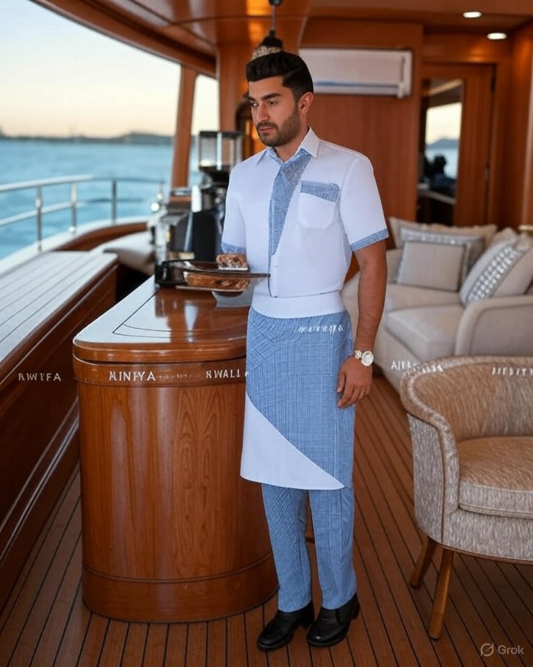 لباس رستورانی مدل داریوش (رنگ بندی)