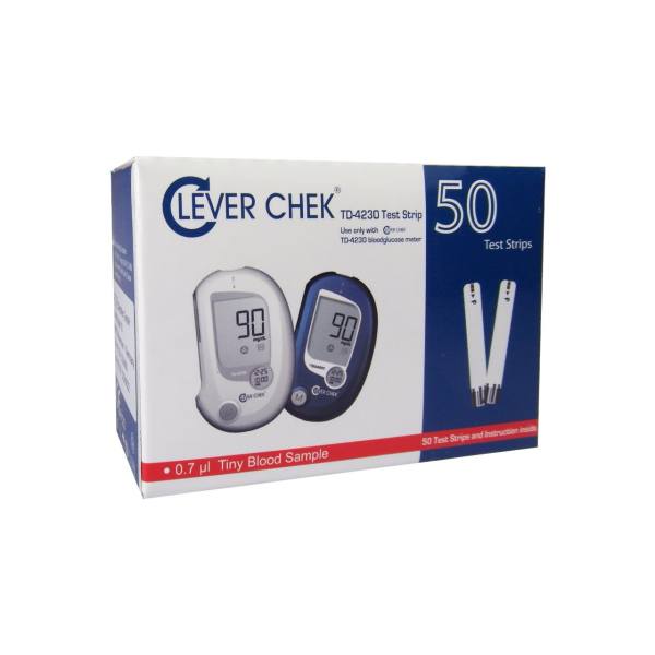 نوار تست قند خون کلور چک 4230 تعداد 50 عددی