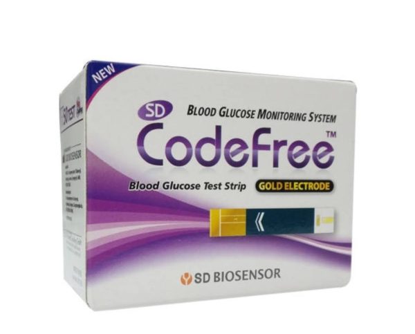 نوار تست قند خون کد فری 50 عددی CodeFree
