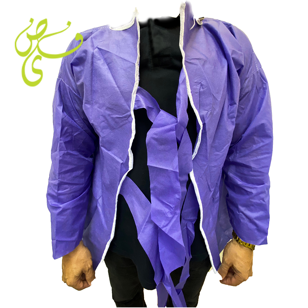 پیراهن جلوباز تست ورزش یک بار مصرف ۳۸ گرم آبی