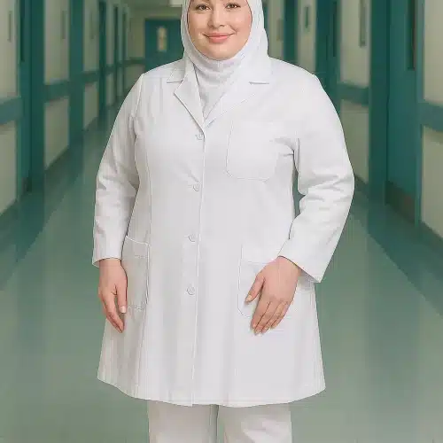 روپوش پزشکی زنانه سایز بزرگ