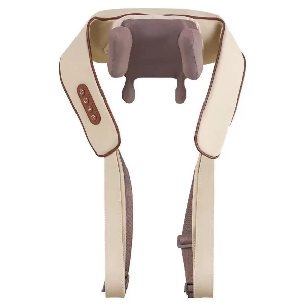 Neck-Shoulder-Massage-Kneading-Shiatsu-Back-and-Neck-Massage-Shawl-Massager-for-Cervical-Pain-Relief-Body-Neck-Massager ماساژور شانه و گردن طبی حرارتی شارژی