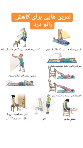 تمرین زانو درد