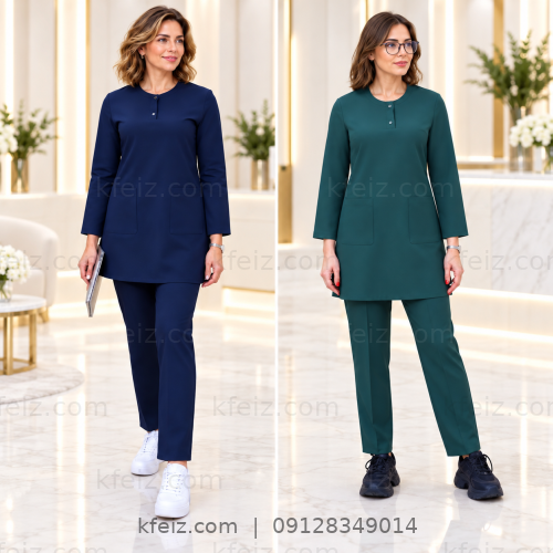 اسکراب و شلوار پزشکی زنانه مدل مارال با رنگ‌بندی متنوع