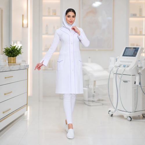 روپوش پزشکی زنانه مدل نیوشا