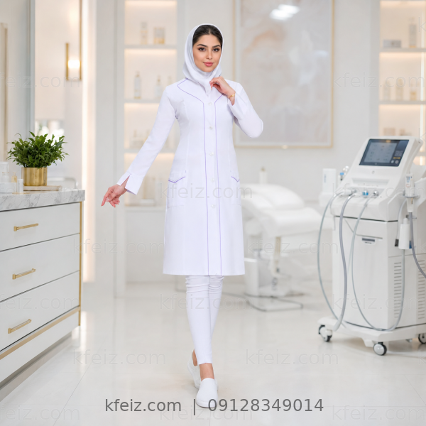 روپوش پزشکی زنانه مدل نیوشا