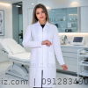 روپوش پزشکی زنانه مدل ژینا زیپ‌دار