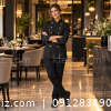 روپوش رستورانی زنانه مدل شایان مشکی